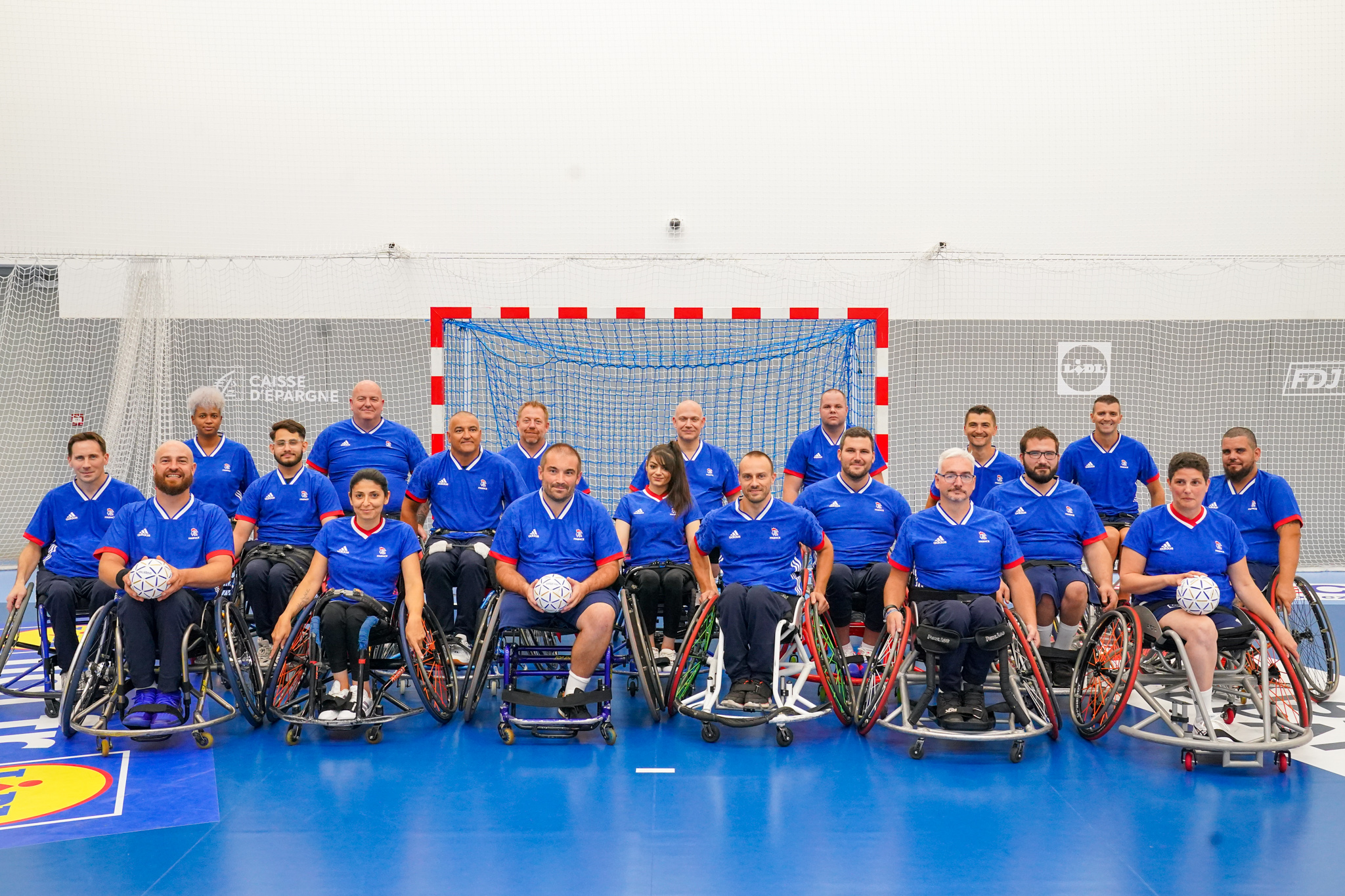 #Handfauteuil - Premier stage de l’équipe de France - FFHandball