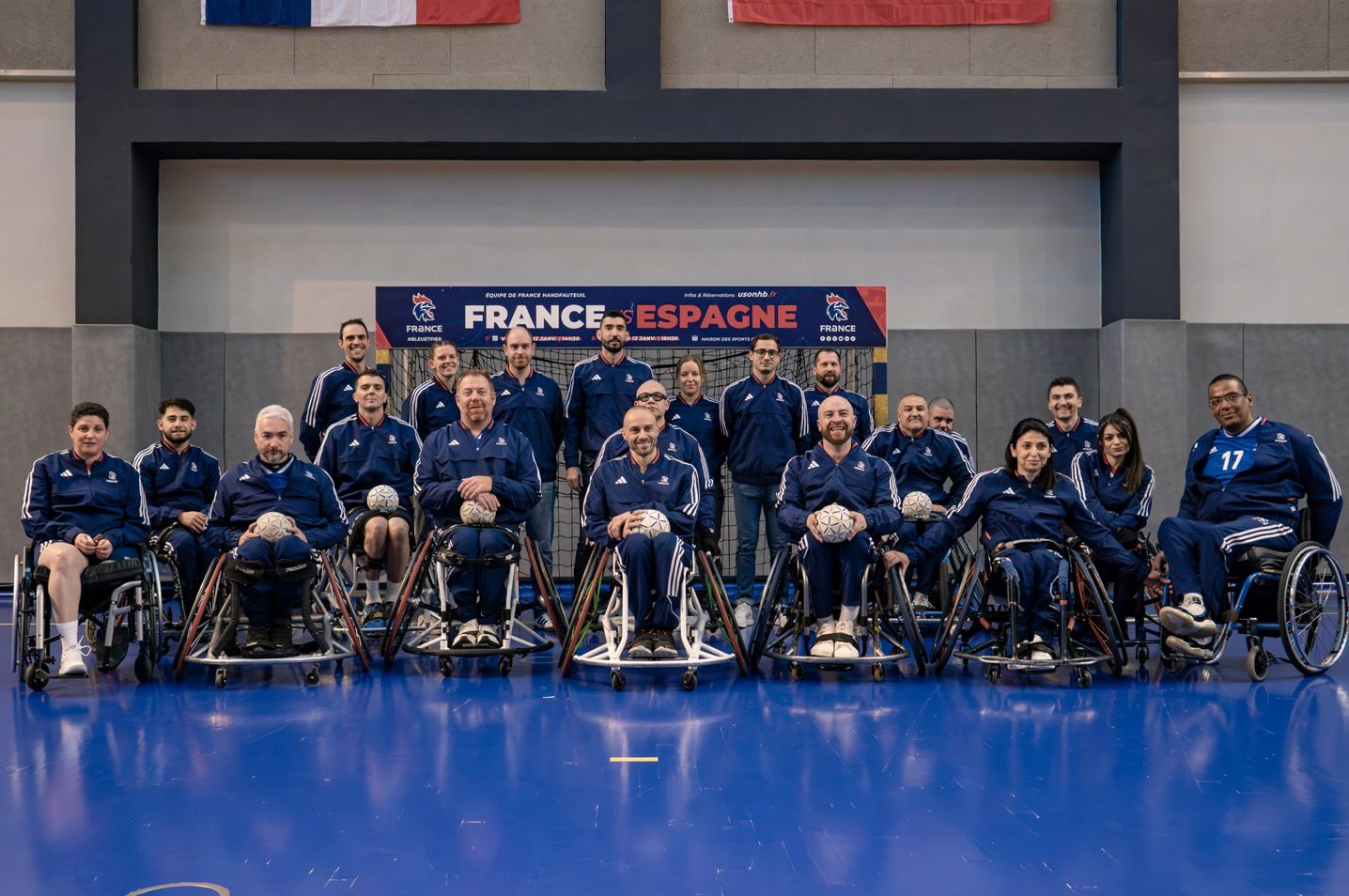 Parahandball - La France fait jeu égal avec l'Espagne - FFHandball